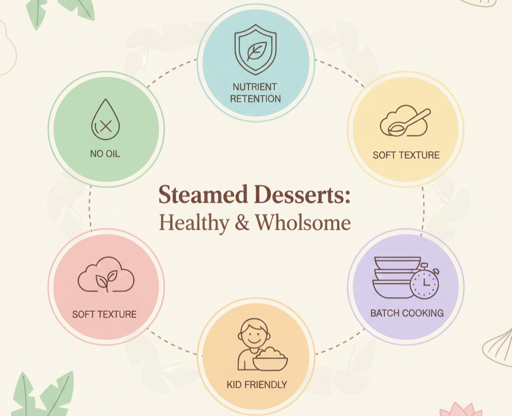 steam food for indian