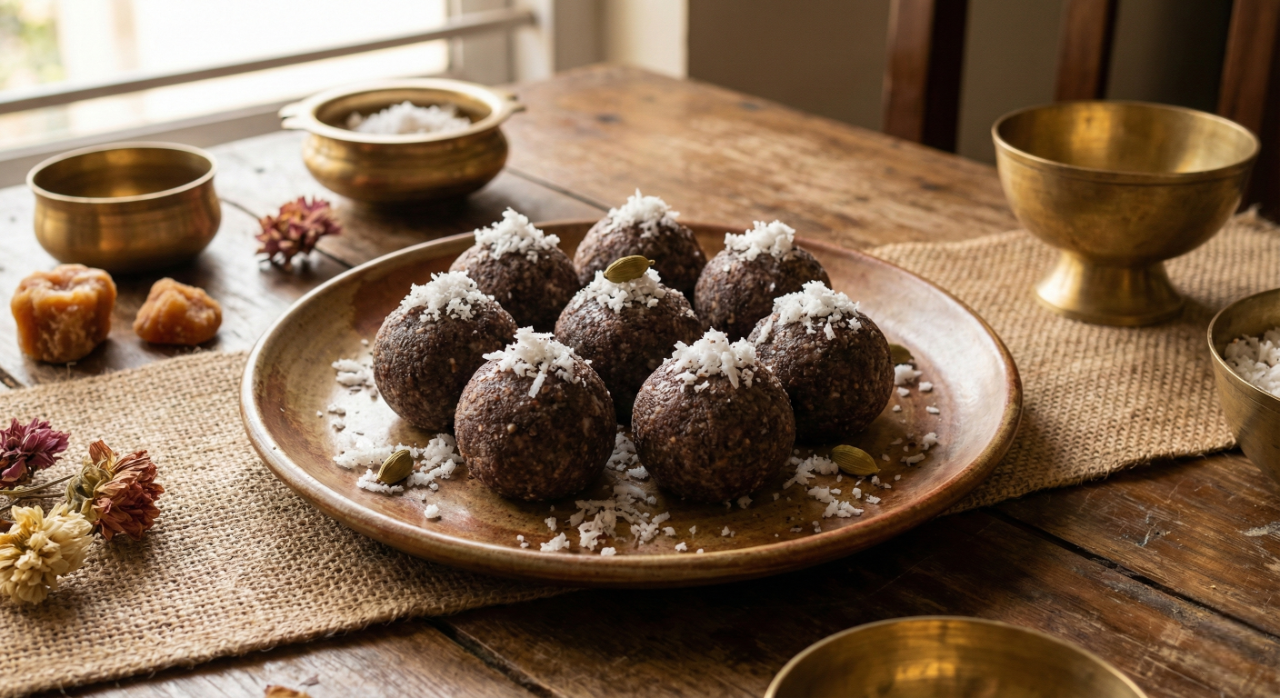 steamed raggi ladoo
